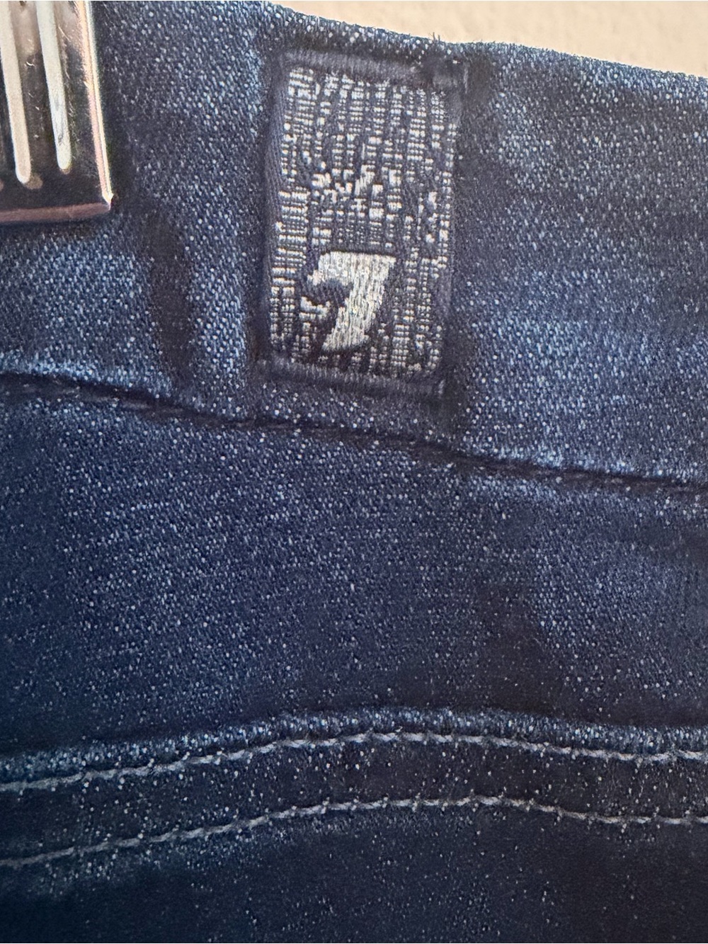 7 For All Mankind A Pocket Flare Jeans Dark Wash Size 29 - Picture 9 of 10